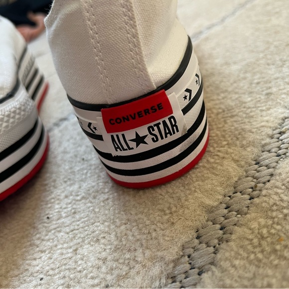 Converse White Platform Athletic Shoes - Picture 6 of 16